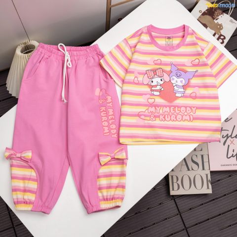  Bộ thun sọc Jogger my Melody Kuromi 