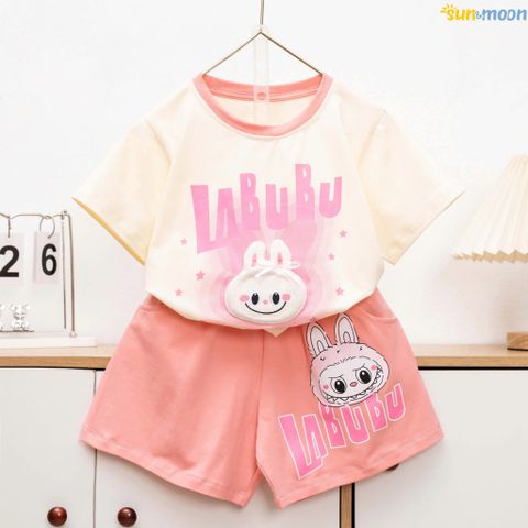  Bộ short thun đầu Labubu gòn 