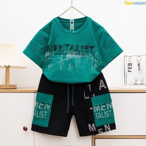  Bộ thun bé trai chữ nổi MENTALIST 