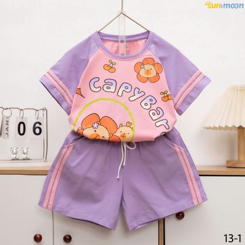  Bộ short thun Capy cánh hoa 