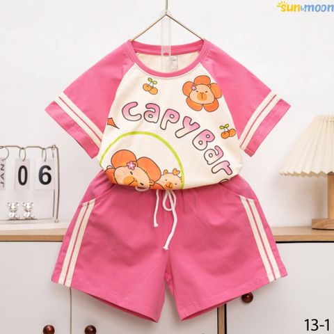  Bộ short thun Capy cánh hoa 