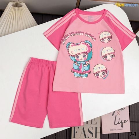  Bộ thun ngố sọc Good night girls 