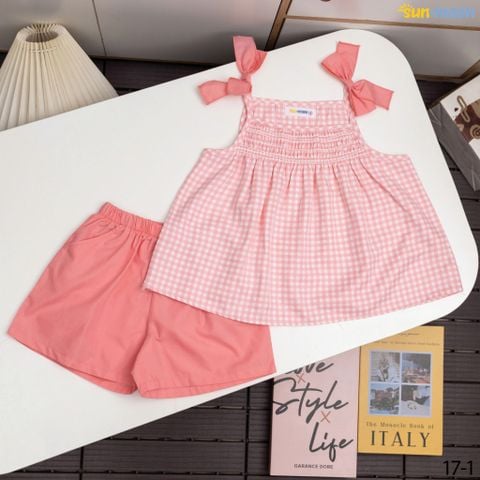  Bộ smock 2 dây nơ vai 