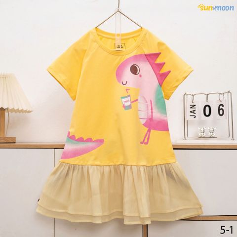  Đầm thun lai vol khủng long 