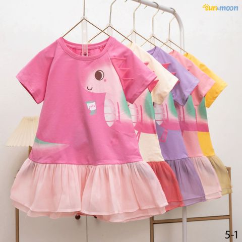  Đầm thun lai vol khủng long 