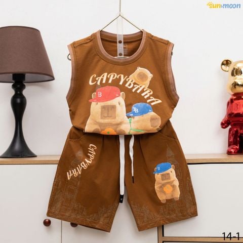  Bộ thun SN loang Capy ôm cam 