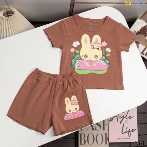  Bộ đùi thun borip thỏ hoa 