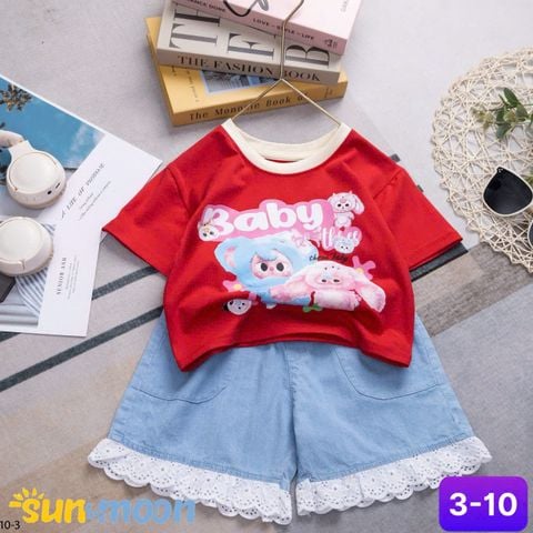  BỘ SHORT JEAN REN BBT THỎ VOI LÉ 