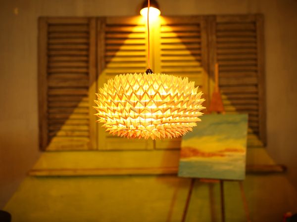  Đèn trang trí thả lá Dừa 2019-6