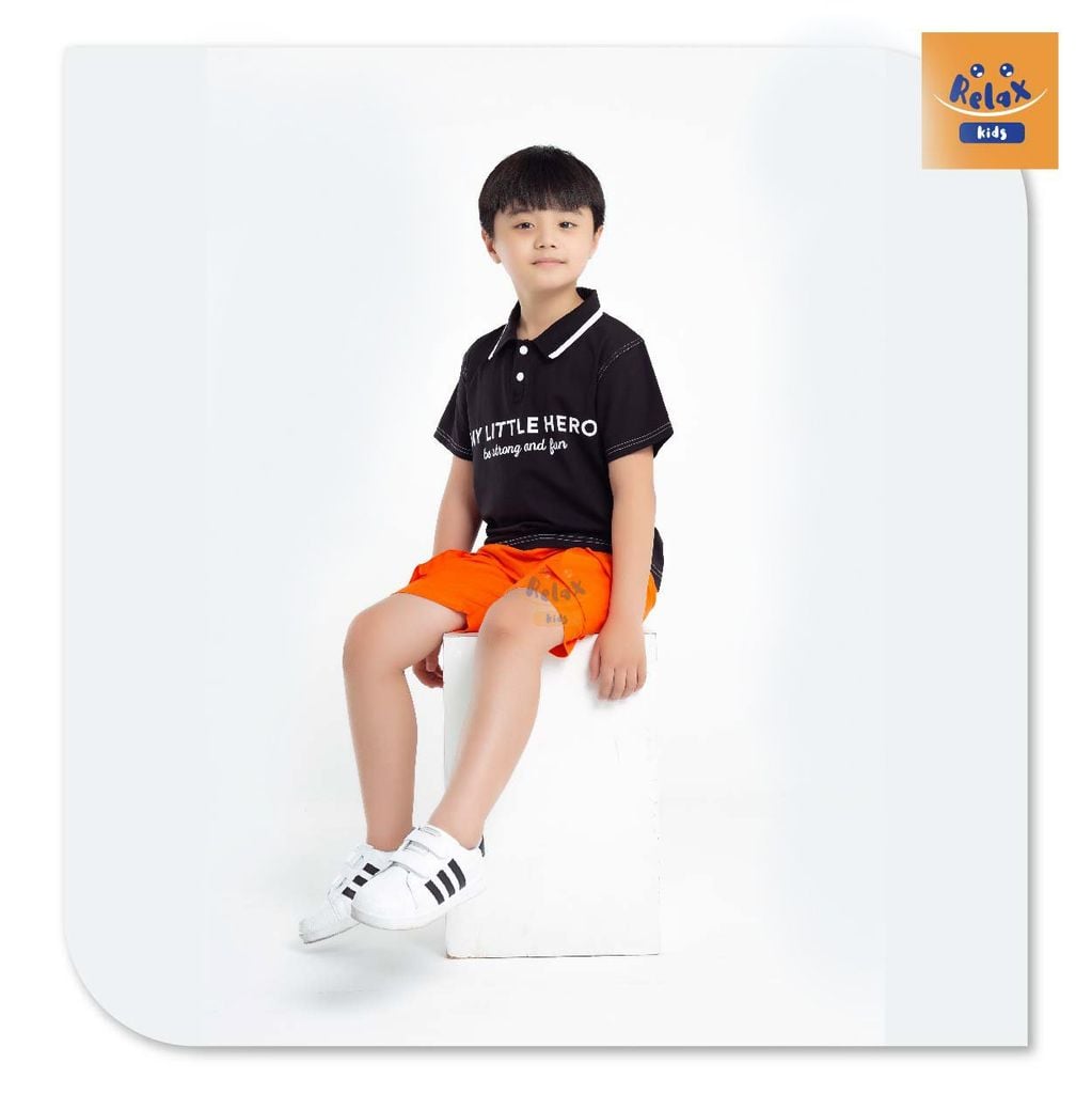 Đồ bộ bé trai thời trang cao cấp KWD1001- đen