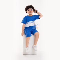 Đồ bộ bé trai thời trang cao cấp KWD1009-Xanh