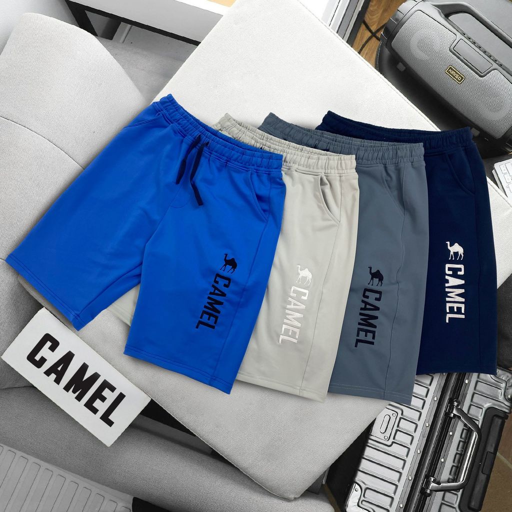 Quần short nam cao cấp Camel CMQ002- Xám Đậm