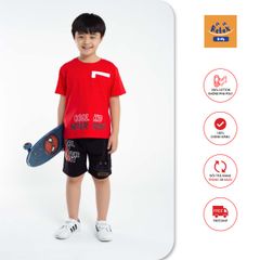 Đồ bộ bé trai thời trang cao cấp KWD1004-Đỏ