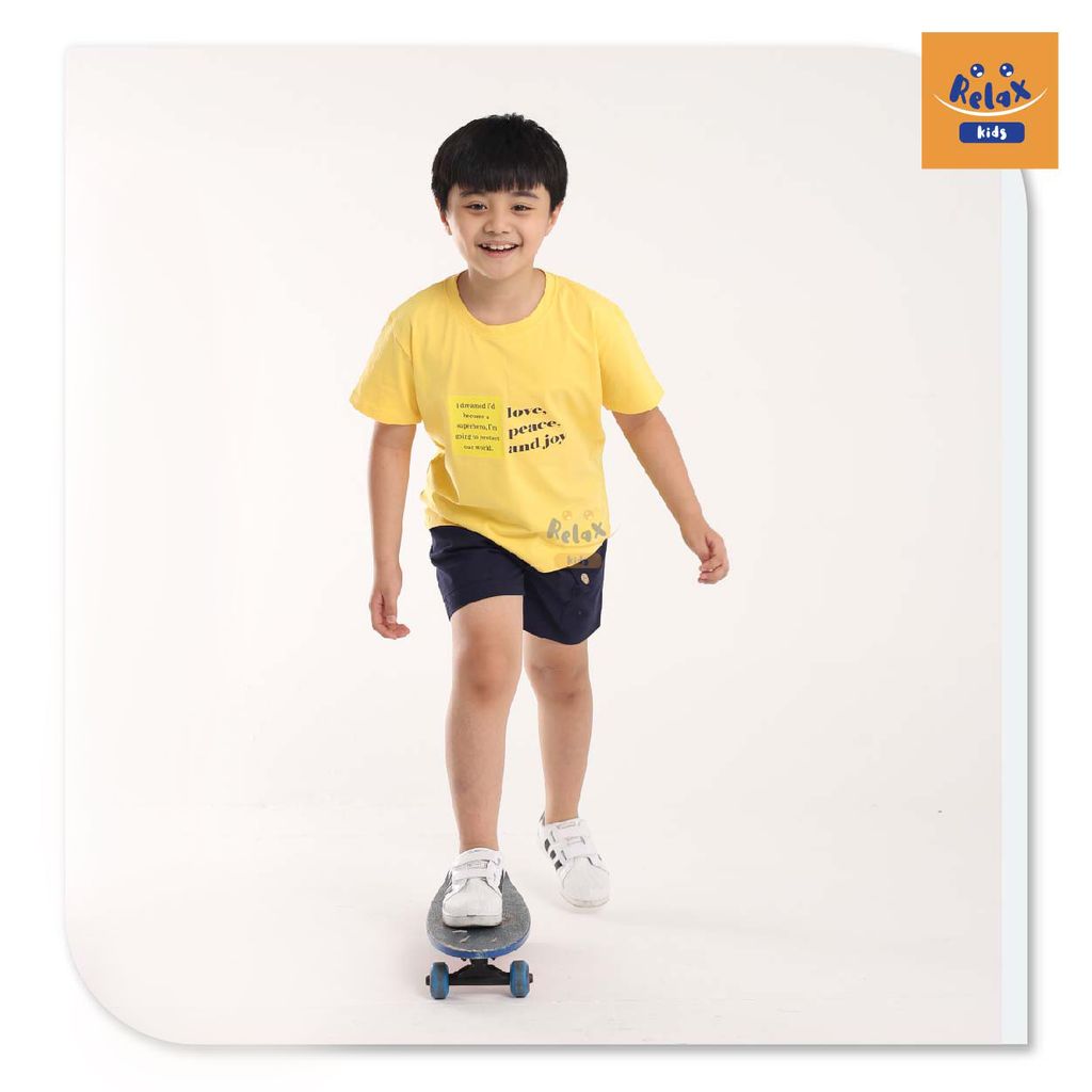 Đồ bộ bé trai thời trang cao cấp KWD1002- Vàng