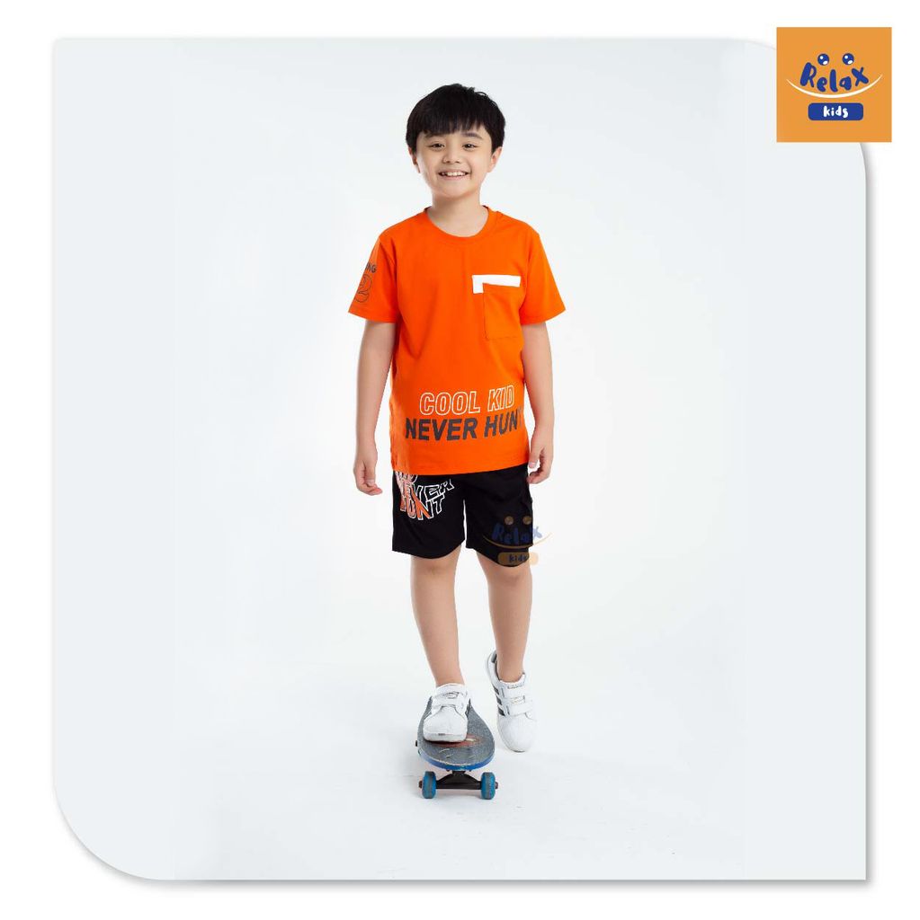 Đồ bộ bé trai thời trang cao cấp KWD1004-Cam