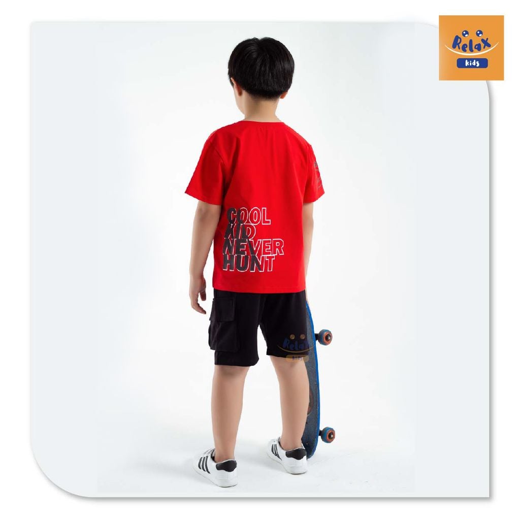 Đồ bộ bé trai thời trang cao cấp KWD1004-Đỏ