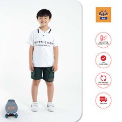 Đồ bộ bé trai thời trang cao cấp KWD1001-trắng