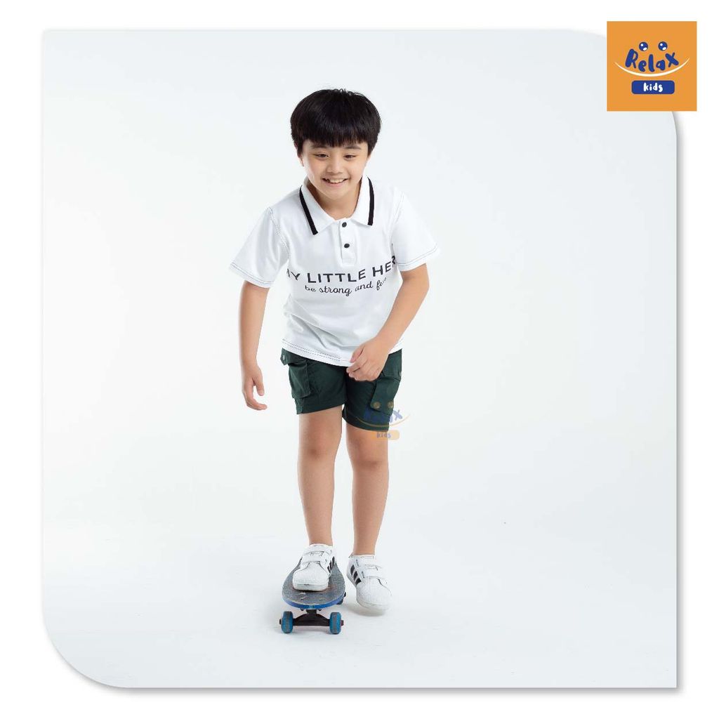 Đồ bộ bé trai thời trang cao cấp KWD1001-trắng