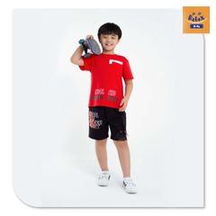 Đồ bộ bé trai thời trang cao cấp KWD1004-Đỏ