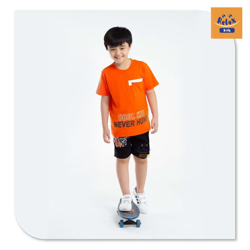 Đồ bộ bé trai thời trang cao cấp KWD1004-Cam