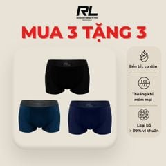 [COMBO 3 TẶNG 3] FREE SHIP Quần lót boxer nam vải Poly cao cấp RDO135  thoáng mát kháng khuẩn, khử mùi tốt RL Original