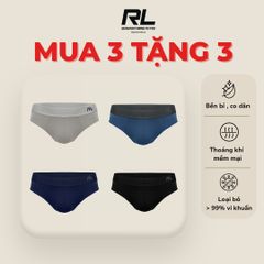 [COMBO 3 TẶNG 3] FREE SHIP Quần lót tam giác nam vải Poly cao cấp RDO136  thoáng mát kháng khuẩn, khử mùi tốt RL Original