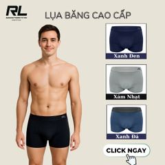[COMBO 3 TẶNG 3] FREE SHIP Quần lót boxer nam vải Poly cao cấp RDO137 thoáng mát kháng khuẩn, khử mùi tốt RL Original