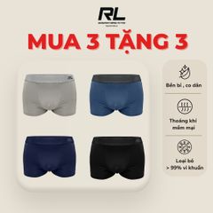 [COMBO 3 TẶNG 3] FREE SHIP Quần lót boxer nam vải Poly cao cấp RDO137 thoáng mát kháng khuẩn, khử mùi tốt RL Original