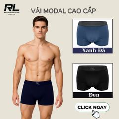 [COMBO 3 TẶNG 3] FREE SHIP Quần lót boxer nam vải Modan cao cấp RDO137 thoáng mát kháng khuẩn, khử mùi tốt RL Original
