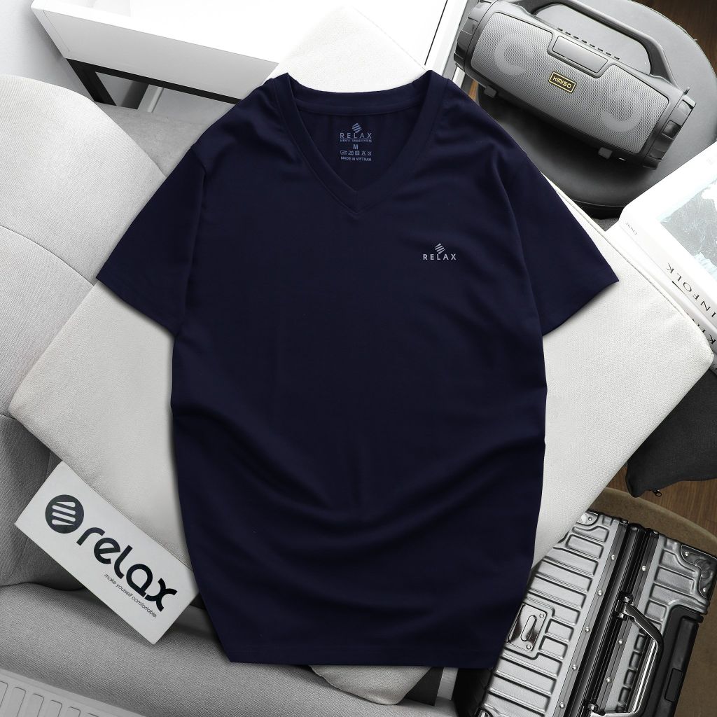 Áo Thun Nam Cổ Trái Tim ( màu mix ) RTKA015 RELAX Cao Cấp, Lịch Lãm