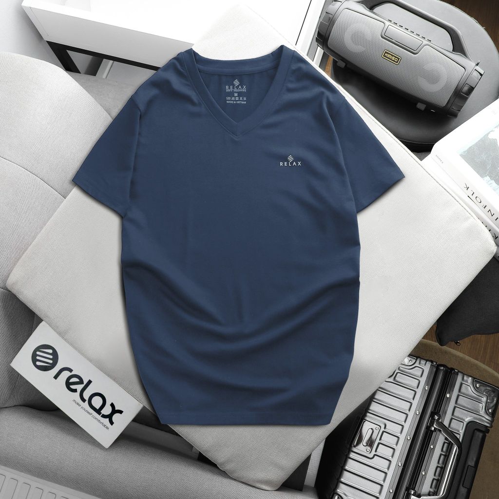 Áo Thun Nam Cổ Trái Tim ( màu mix ) RTKA015 RELAX Cao Cấp, Lịch Lãm