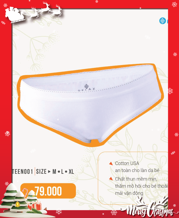 Quần lót bé gái RQTEEN001- Thun cotton