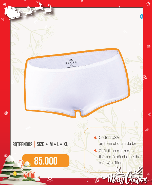 Quần lót bé gái RQTEEN002- Thun cotton