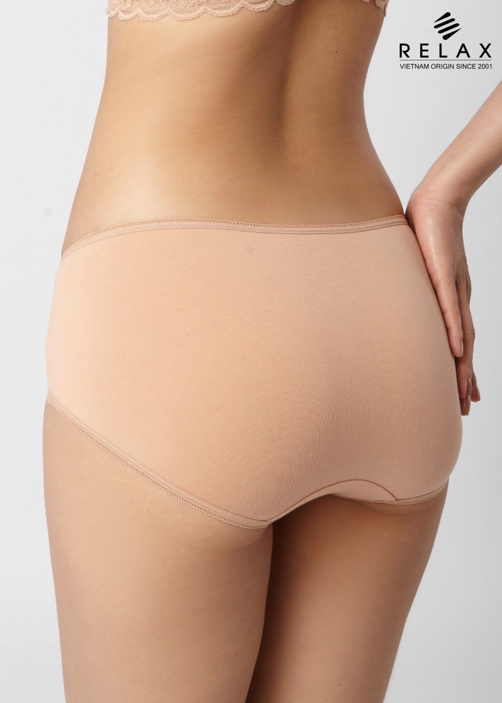 Quần lót nữ midi RQW008- Cotton trơn