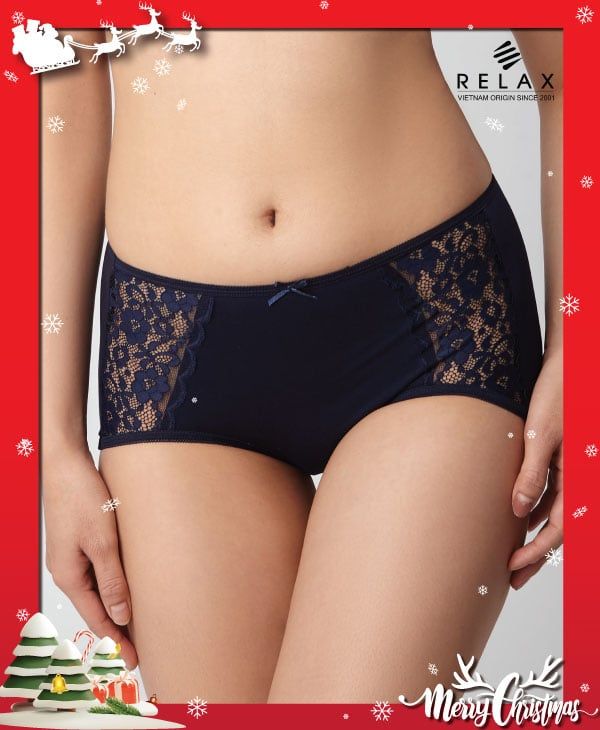Quần lót nữ maxi RQW009- Cotton phối ren