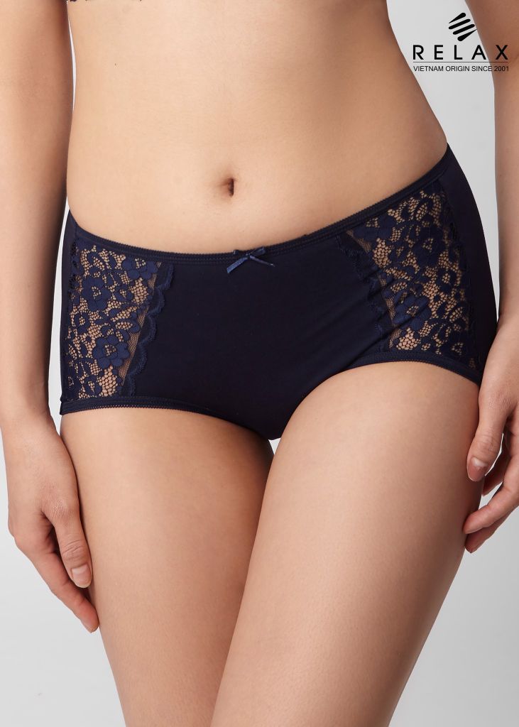 Quần lót nữ maxi RQW009- Cotton phối ren