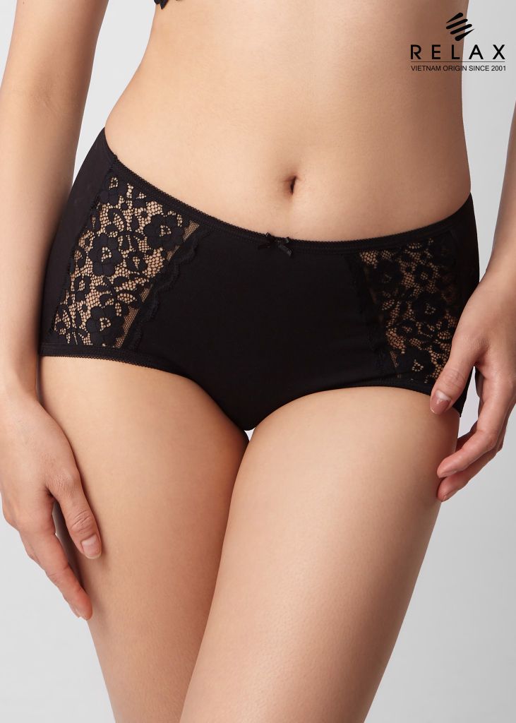 Quần lót nữ maxi RQW009- Cotton phối ren