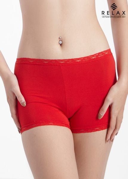 Quần lót nữ body short RQW010- Cotton phối ren