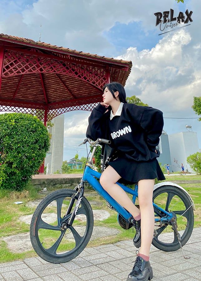 Áo Sweater Brown RUSW001-Đen