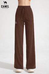 Quần Dài Thể Thao Nữ Ống Loe Tập Gym Yoga Cầu Lông Đi Chơi Camel CWSQ.T002