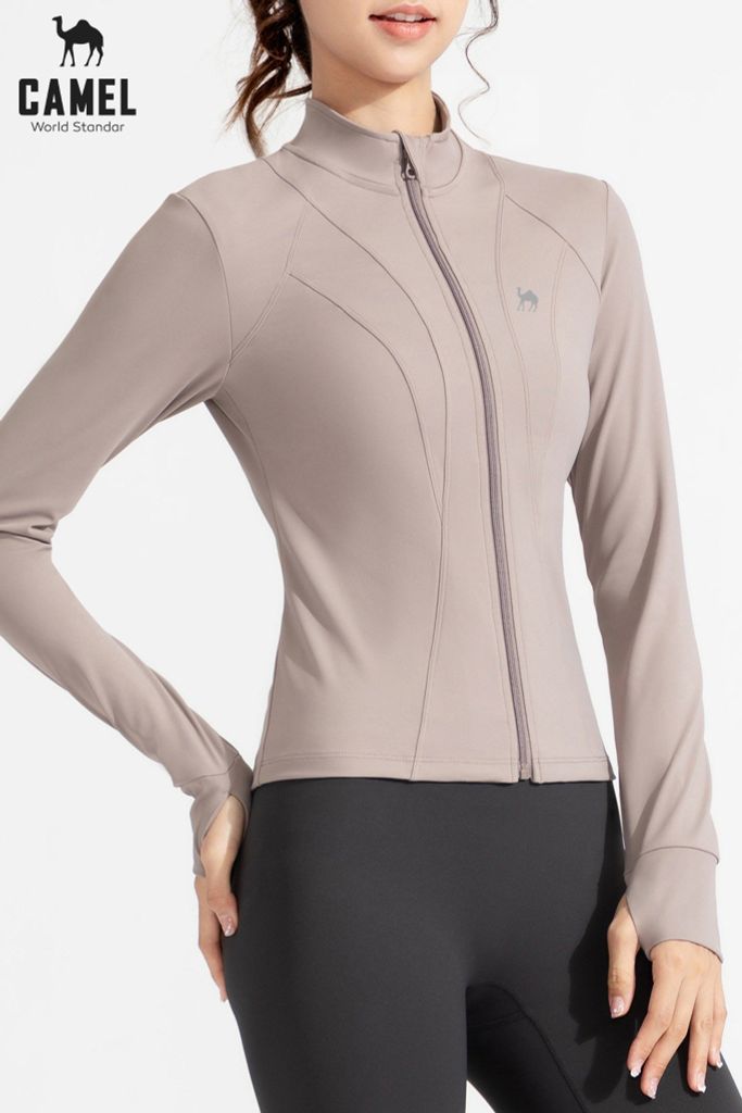 ÁO KHOÁC THỂ THAO BODY NỮ CAMEL CAO CẤP CWSA.T023