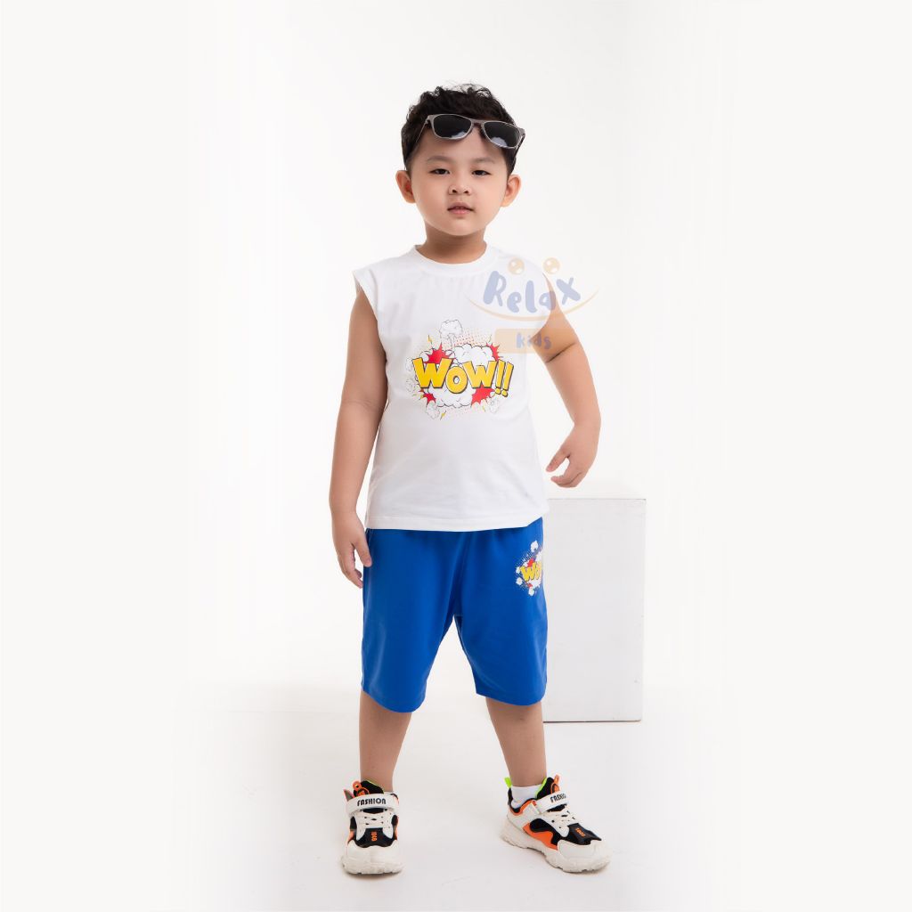 Đồ bộ bé trai thời trang cao cấp Relax Kids KWN1005 - Đen