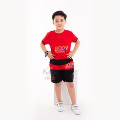 Đồ bộ bé trai thời trang cao cấp Relax Kids KWN1001- Trắng Xanh