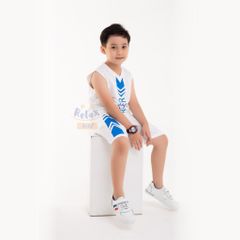 Đồ bộ bé trai thời trang cao cấp KWN1007 -Trắng