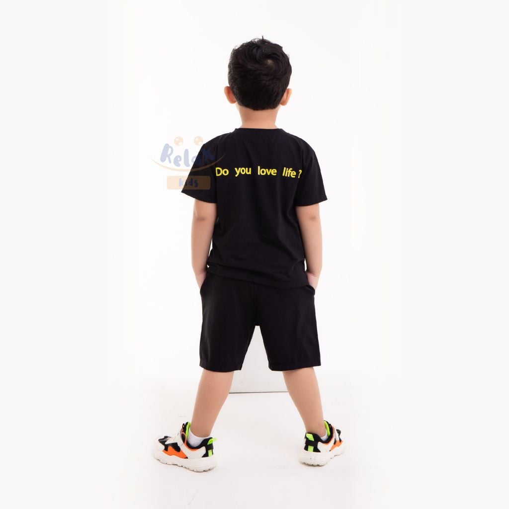 Đồ bộ bé trai thời trang cao cấp KWN1004 - Đen