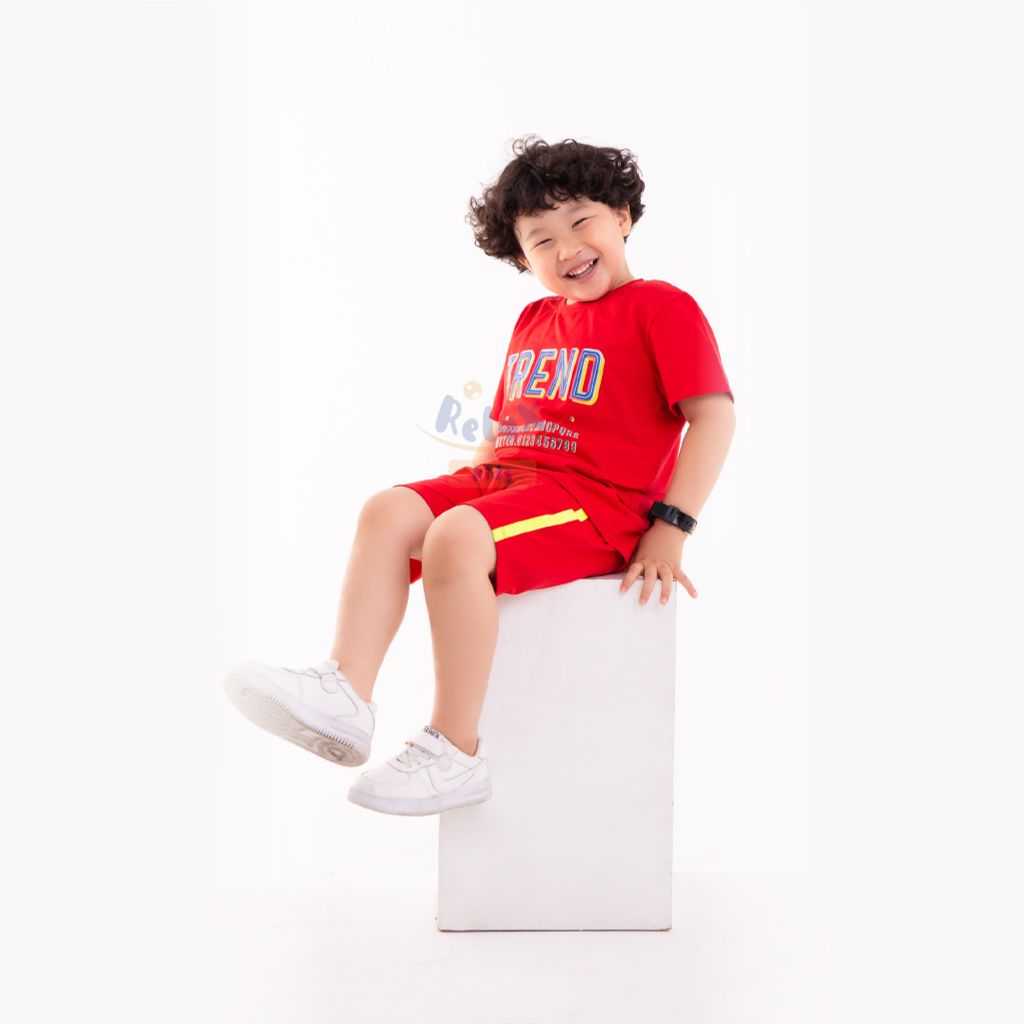 Đồ bộ bé trai thời trang cao cấp KWN1004 - Đỏ