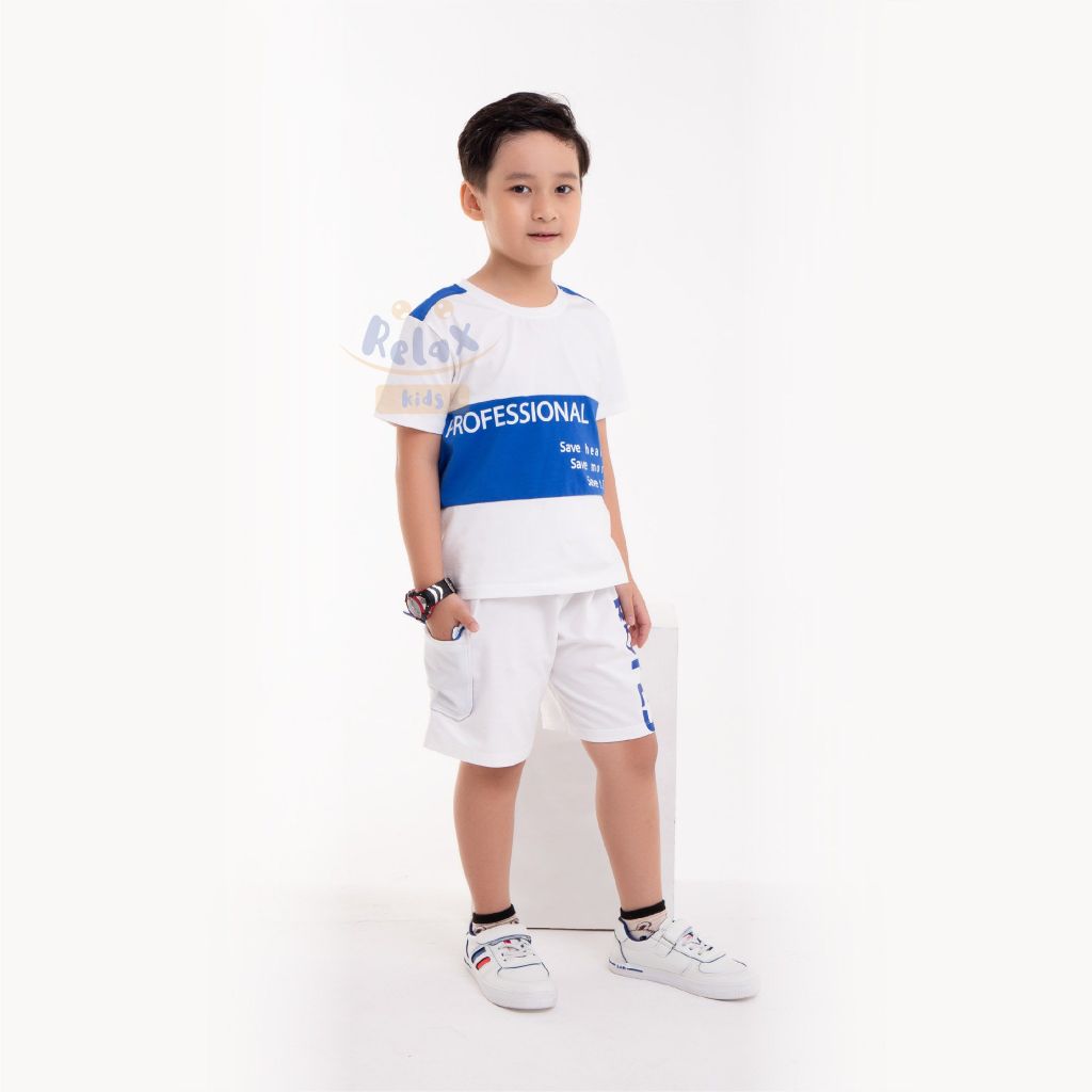 Đồ bộ bé trai thời trang cao cấp KWN1006 - Trắng