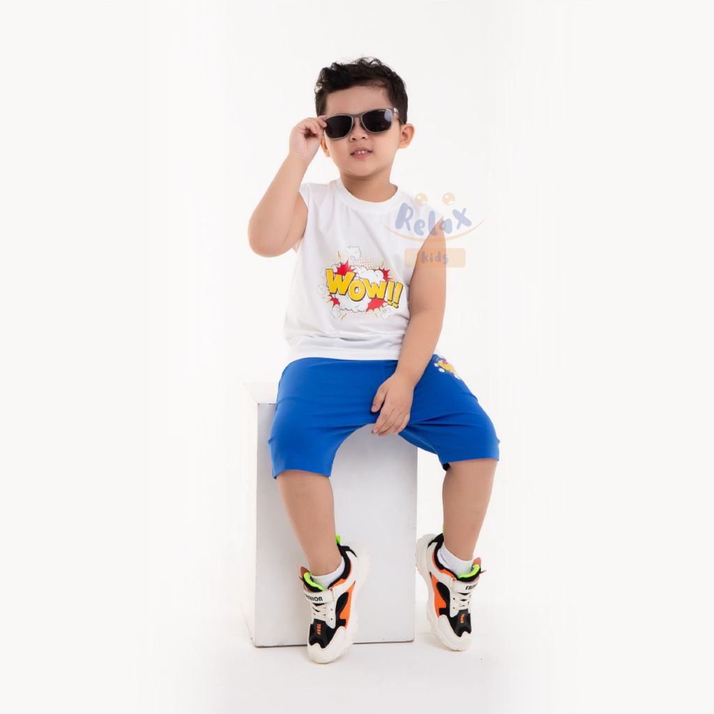 Đồ bộ bé trai thời trang cao cấp Relax Kids KWN1005 - Đen