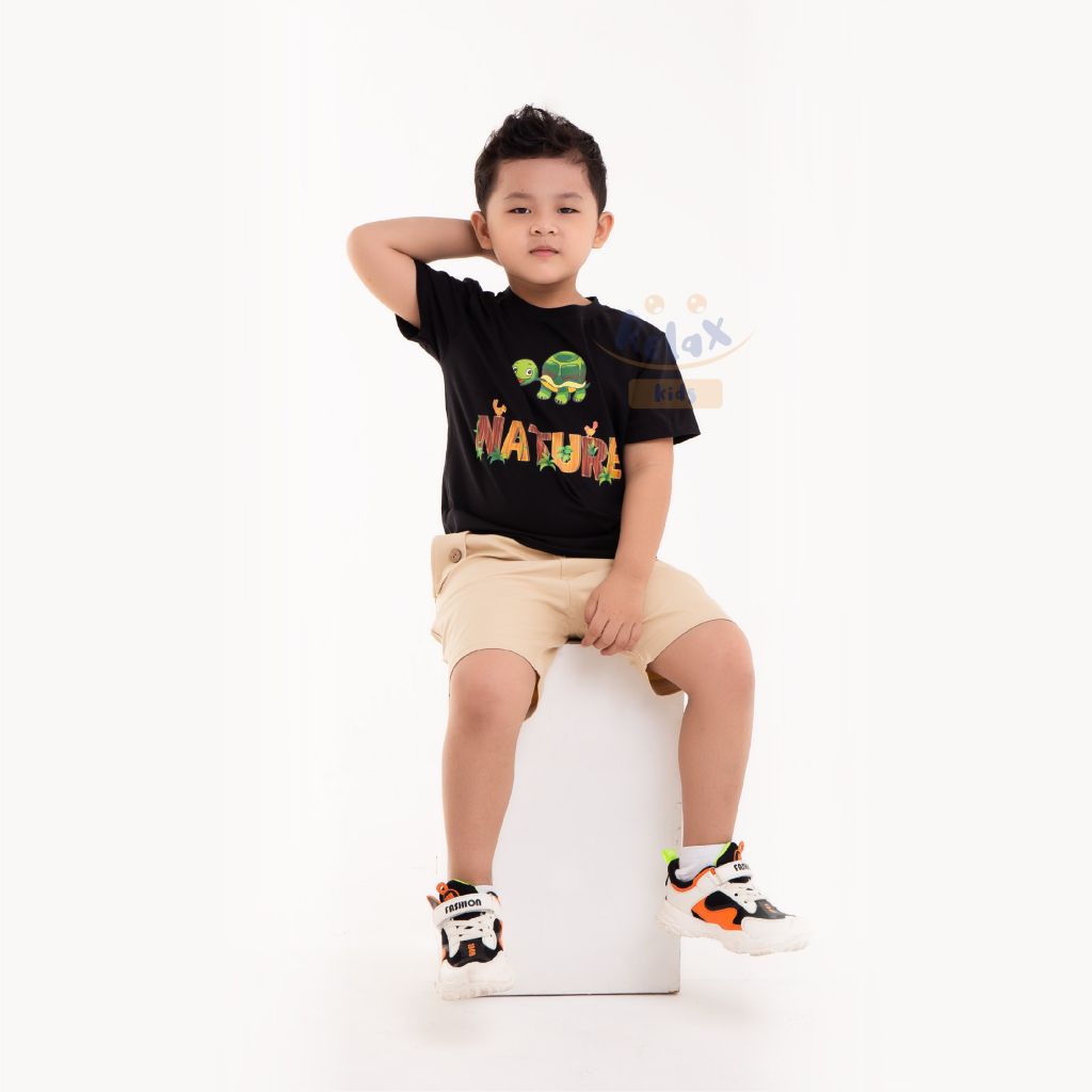 Đồ bộ bé trai thời trang cao cấp Relax Kids KWN1002- Trắng