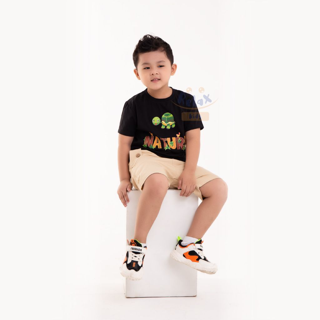 Đồ bộ bé trai thời trang cao cấp Relax Kids KWN1002- Trắng